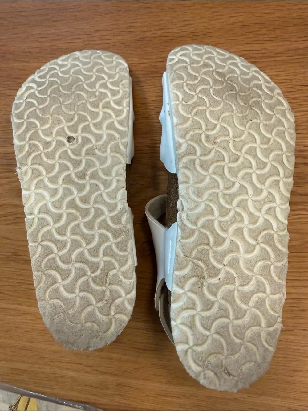 Birkenstock Kids Rio Birko-Flor White Ankle Strap Sandals Size EU 34 US 3-3.5